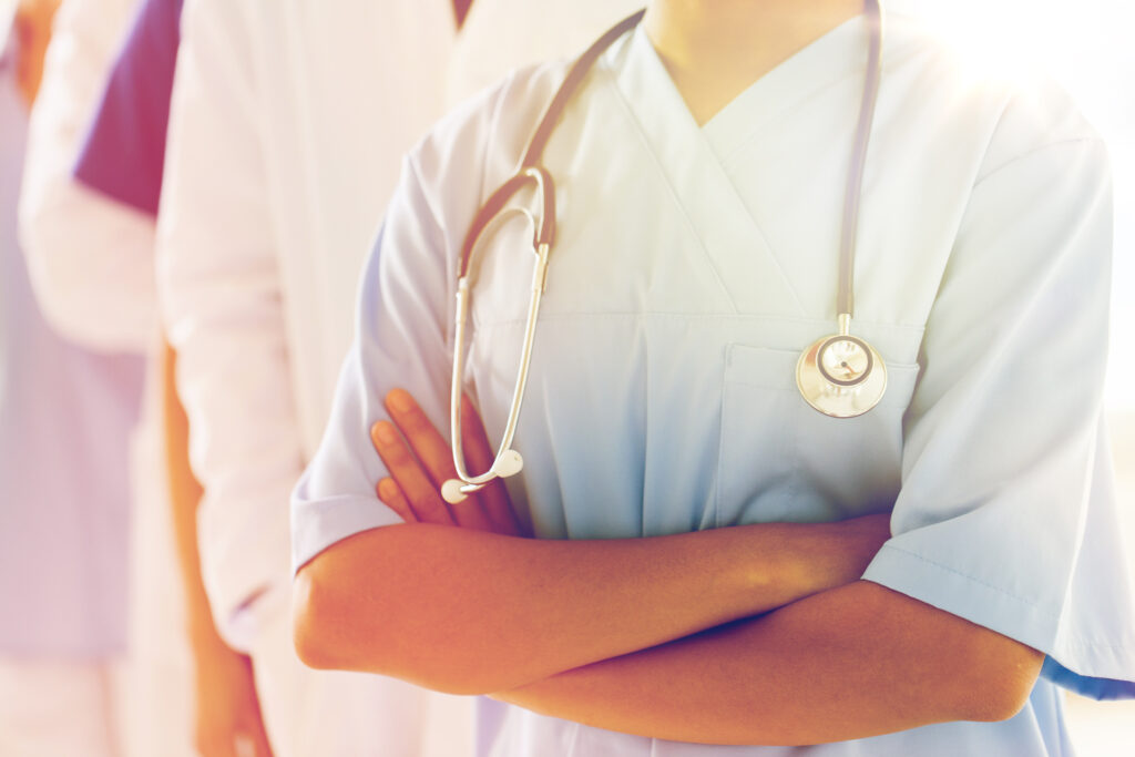 Nurse posing with hands crossed